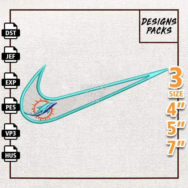 Football Miami Dolphins Embroidery Design