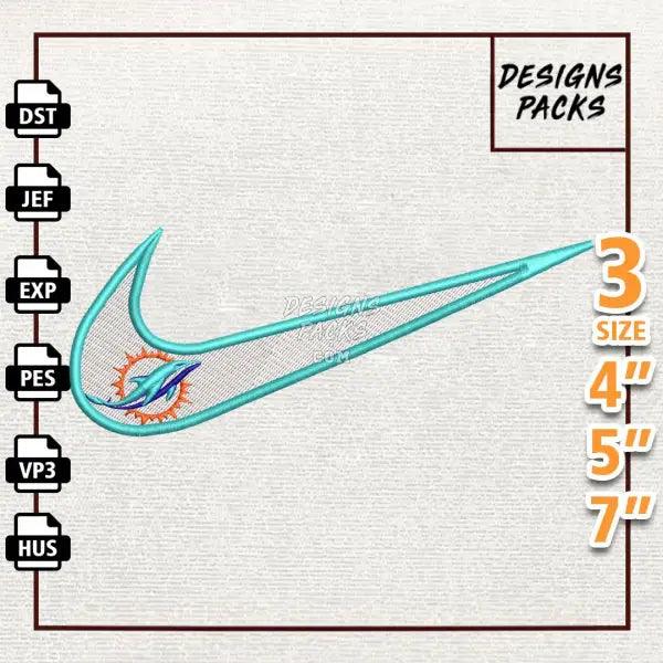 Football Miami Dolphins Embroidery Design