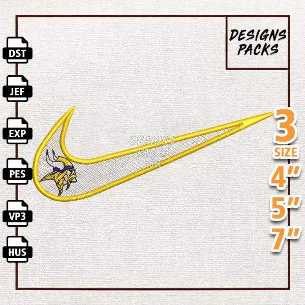 Football Minnesota Vikings Embroidery Design