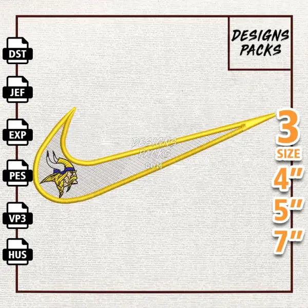 Football Minnesota Vikings Embroidery Design