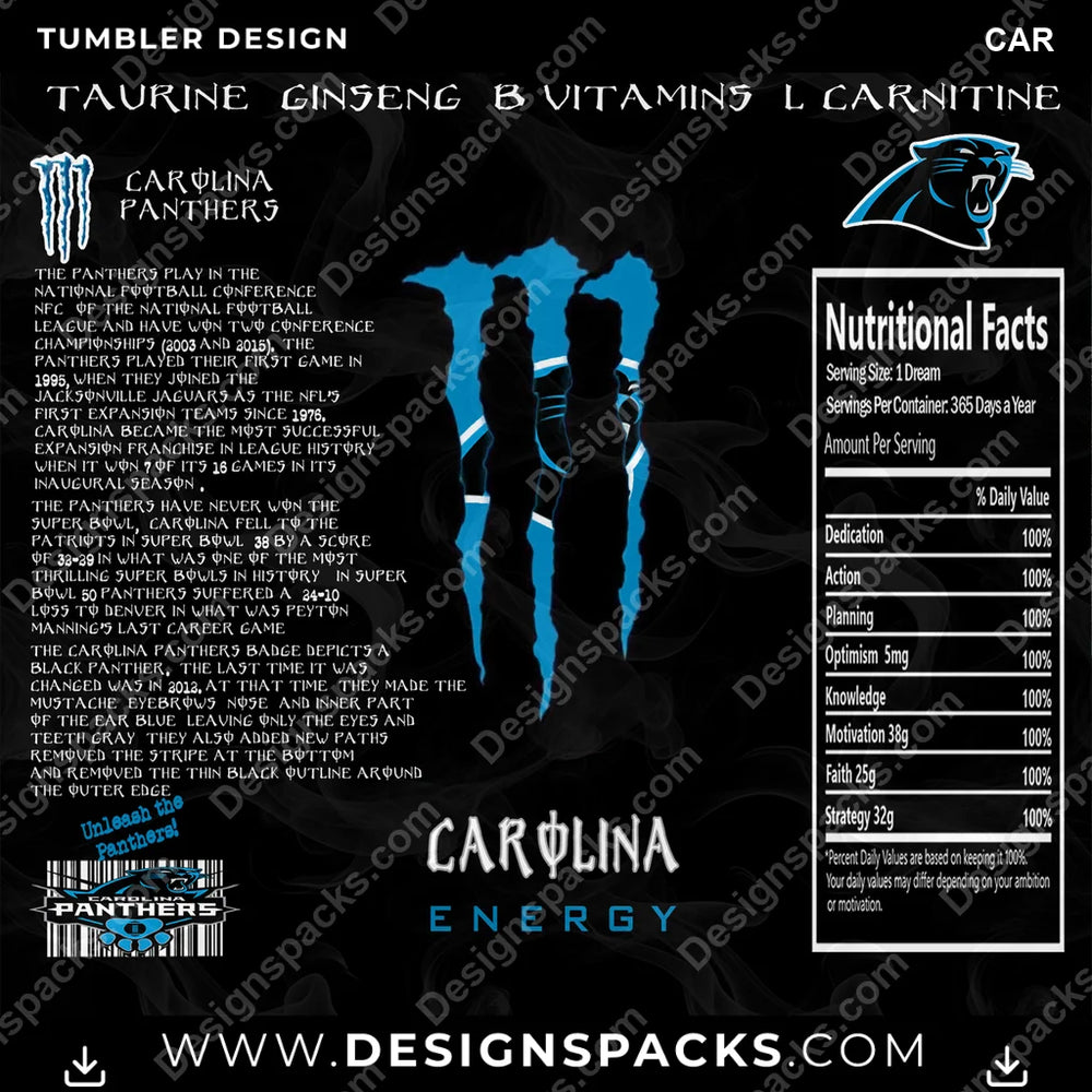 Football MONSTER ENERGY CAR NFL Football Tumbler Digital Wrap Design Download