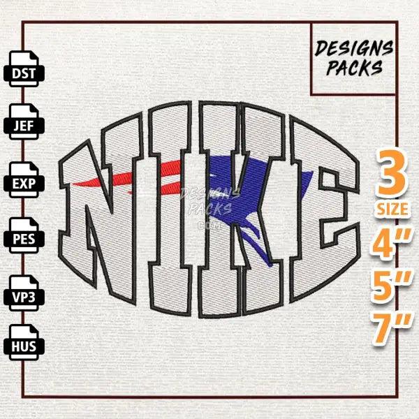 Football New England Patriot Embroidery Design