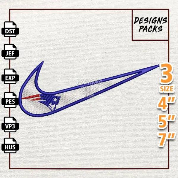 Football New England Patriots Embroidery Design