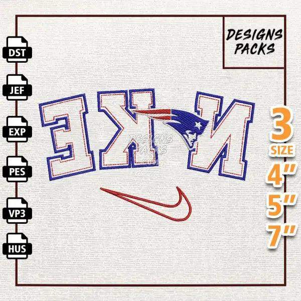 Football New England Patriots Embroidery Design