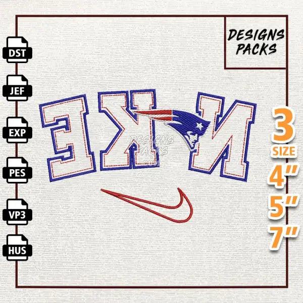Football New England Patriots Embroidery Design