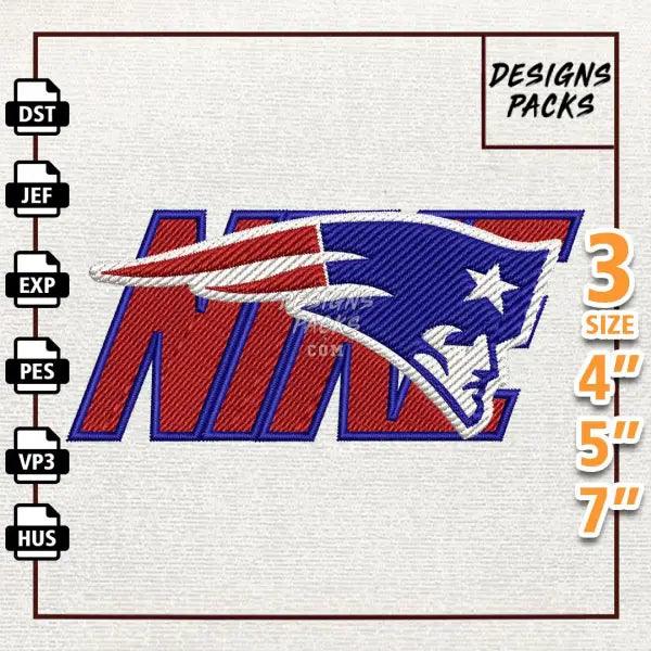 Football New England Patriots Embroidery Design