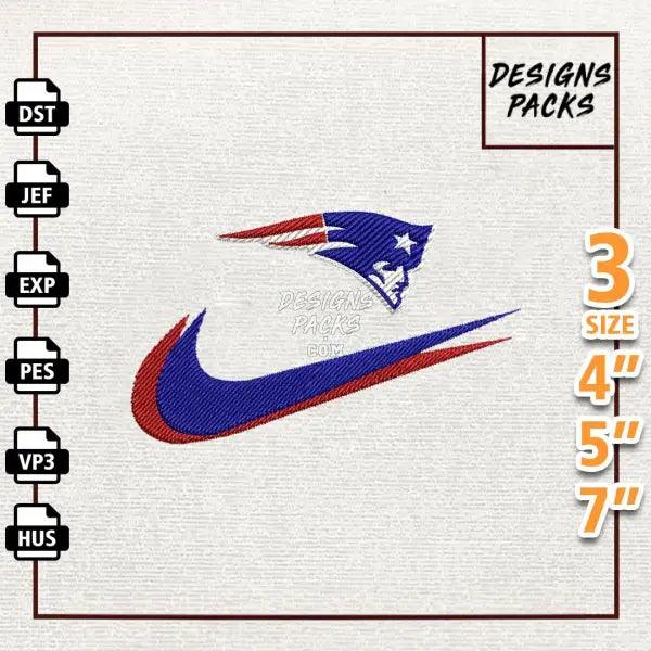 Football New England Patriots Embroidery Design