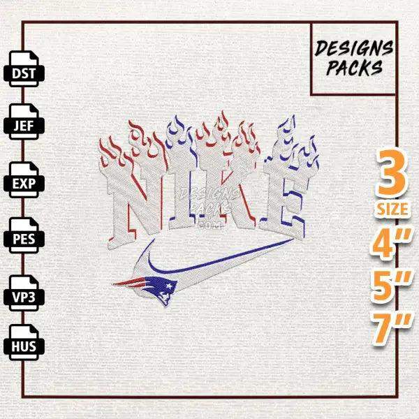 Football New England Patriots Embroidery Design