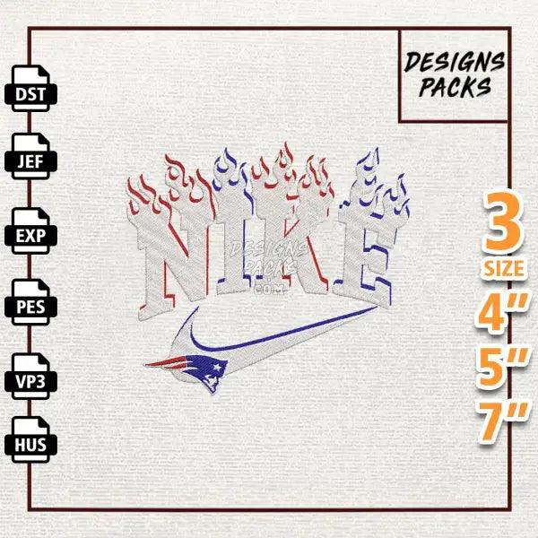 Football New England Patriots Embroidery Design