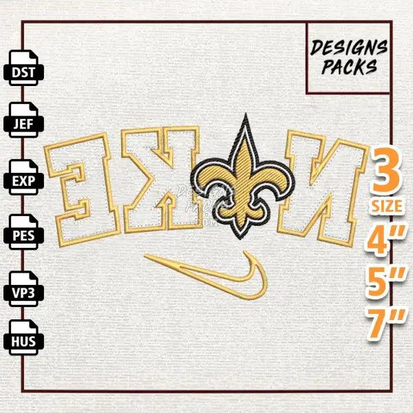 Football New Orleans Saints Embroidery Design