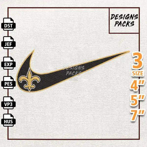 Football New Orleans Saints Embroidery Design
