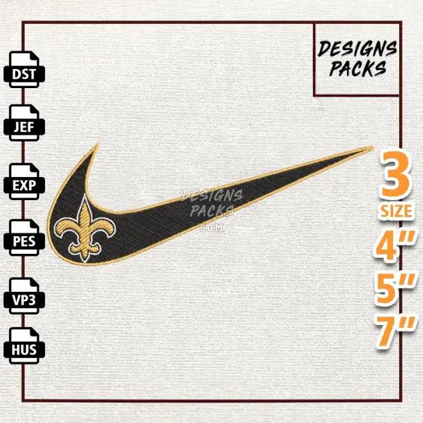 Football New Orleans Saints Embroidery Design