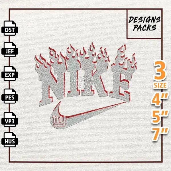 Football New York Giants Embroidery Design
