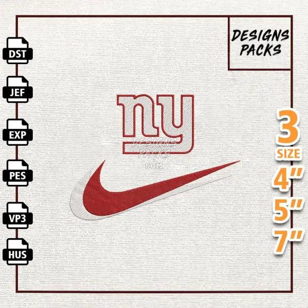 Football New York Giants Embroidery Design