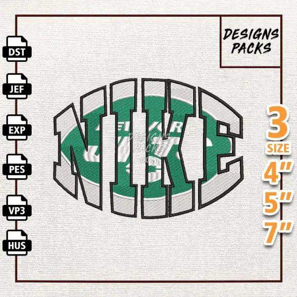Football New York Jets Embroidery Design