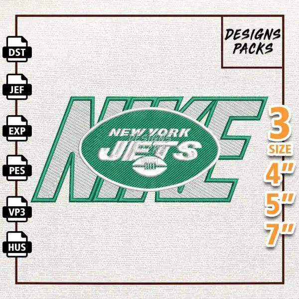 Football New York Jets Embroidery Design