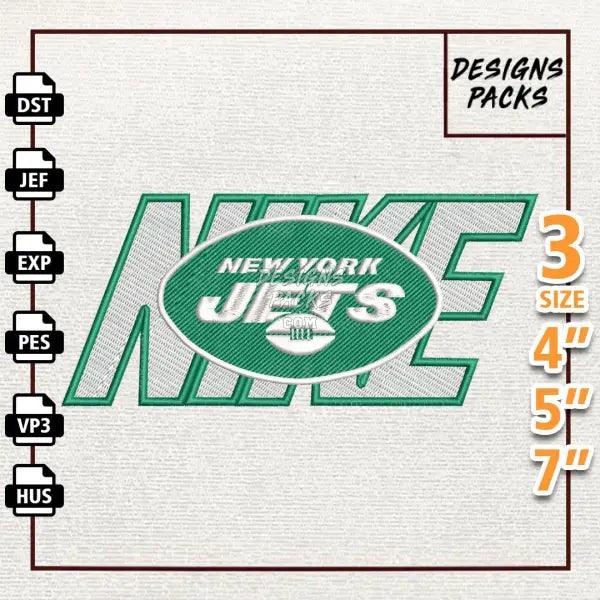 Football New York Jets Embroidery Design