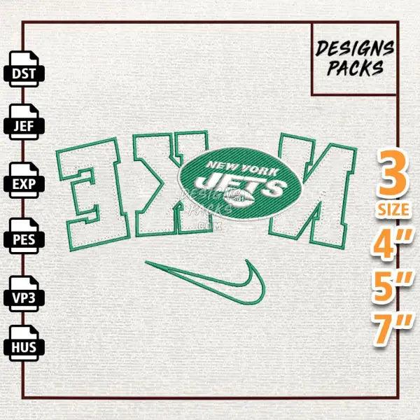 Football New York Jets Embroidery Design