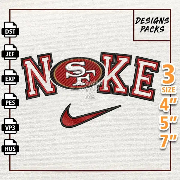 Football San Francisco 49ers Embroidery Design