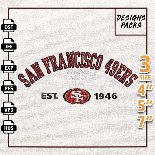 Football San Francisco 49ers Embroidery Design