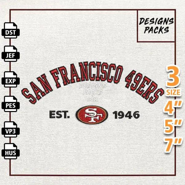 Football San Francisco 49ers Embroidery Design
