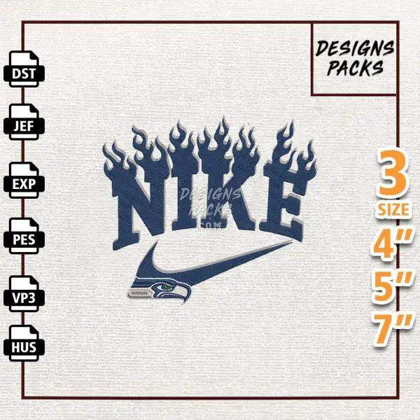 Football Seattle Seahawks Embroidery Design