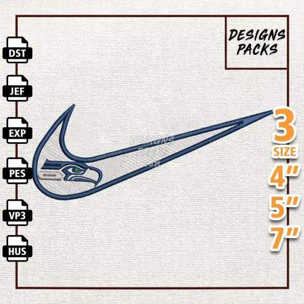 Football Seattle Seahawks Embroidery Design