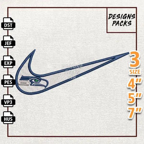 Football Seattle Seahawks Embroidery Design