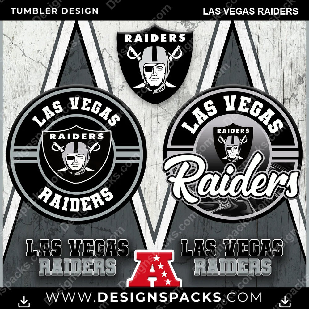 Football Sports Las Vegas Raiders NFL Football Tumbler Digital Wrap Design Download