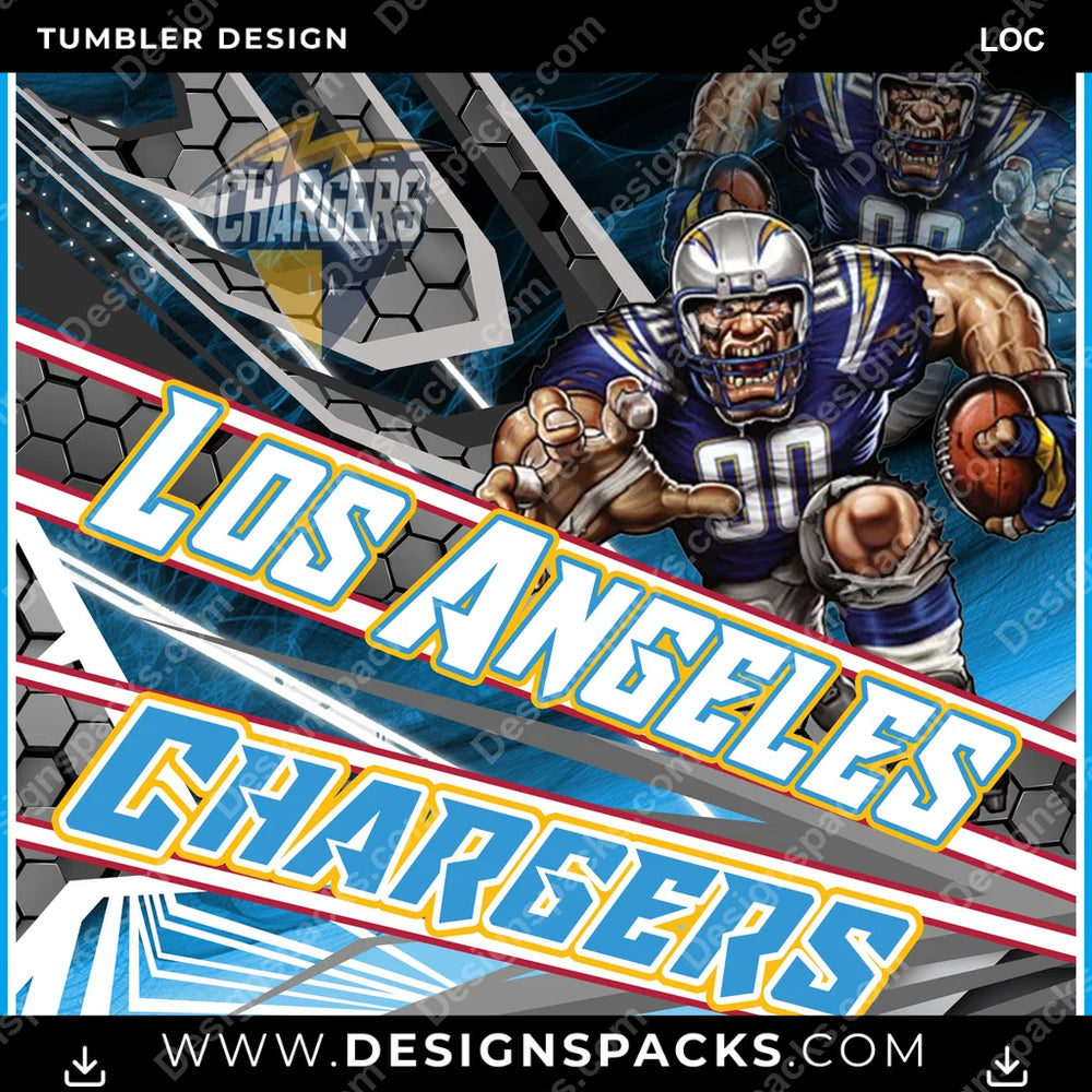 Football Sporty LOC NFL Football Tumbler Digital Wrap Design Download