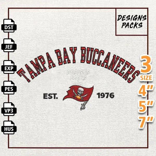 Football Tampa Bay Buccaneer Embroidery Design