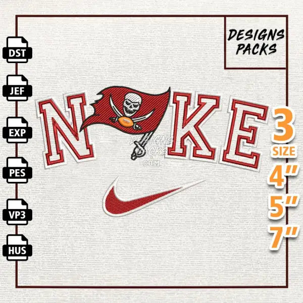 Football Tampa Bay Buccaneers Embroidery Design