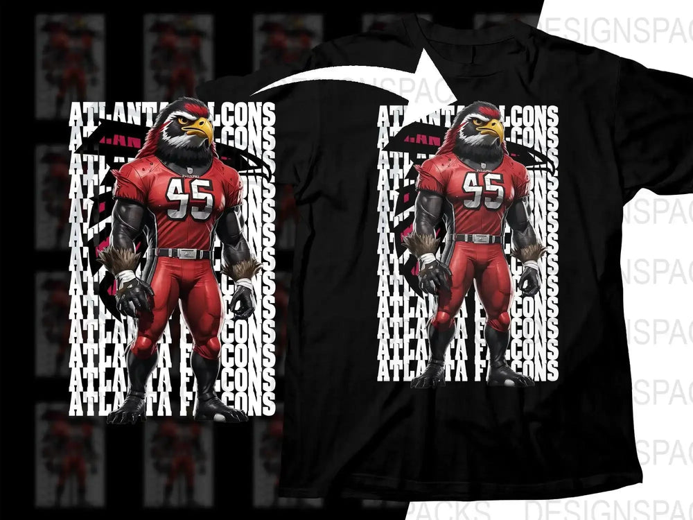 Football Team Atlanta Falcons Mascot Png Digital Download