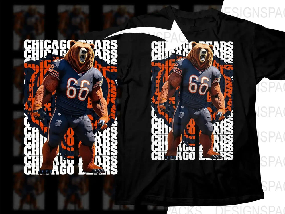 Football Team Chicago Bears Mascot Png Digital Download