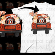 Football Team Valentine Truck Png Digital Download