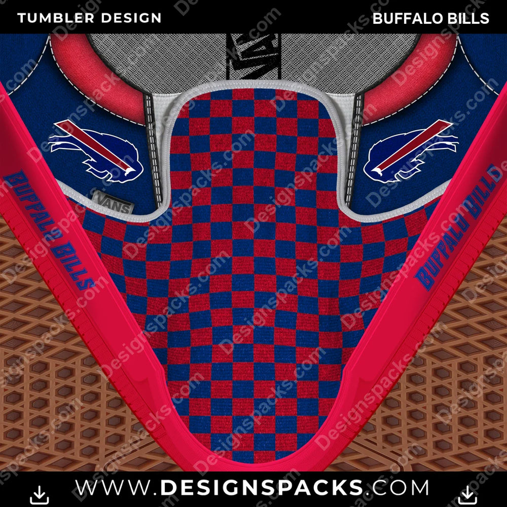 Football Vans Classic Buffalo Bills NFL Football Tumbler Digital Wrap Design Download