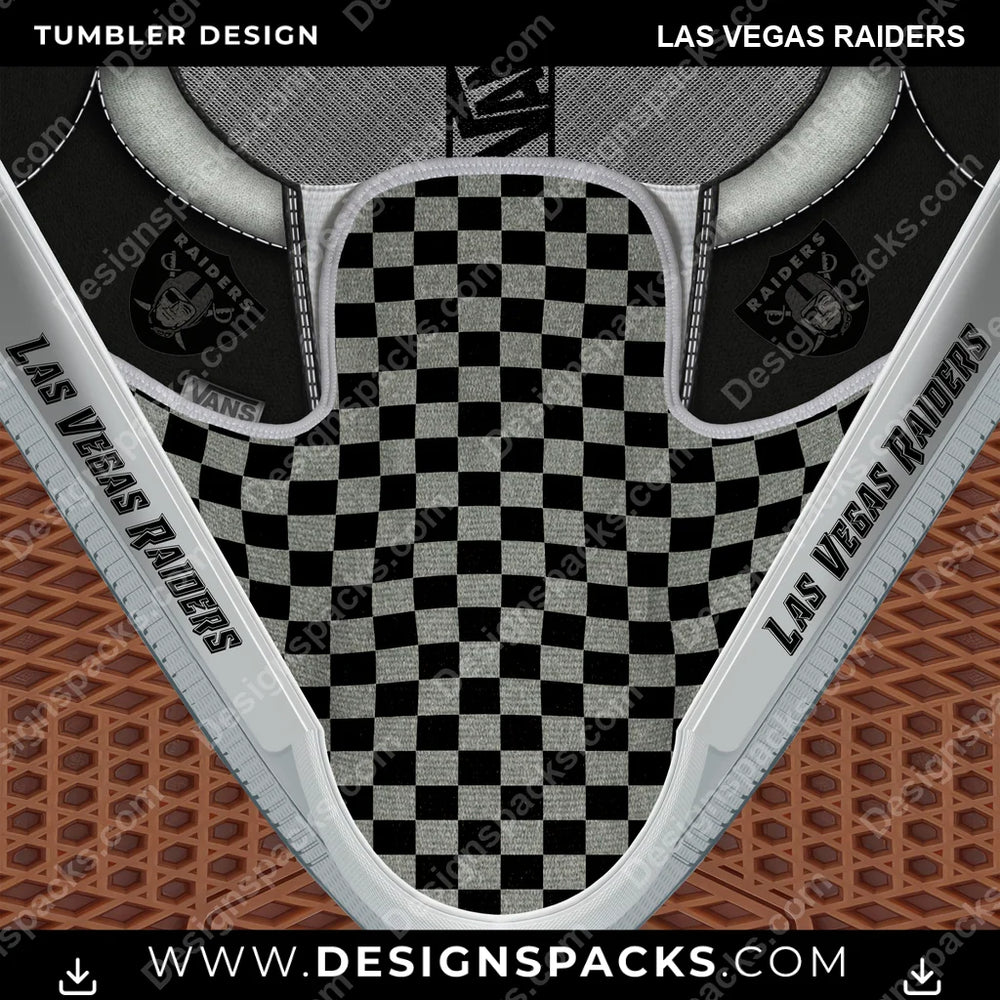 Football Vans Classic Las Vegas Raiders NFL Football Tumbler Digital Wrap Design Download