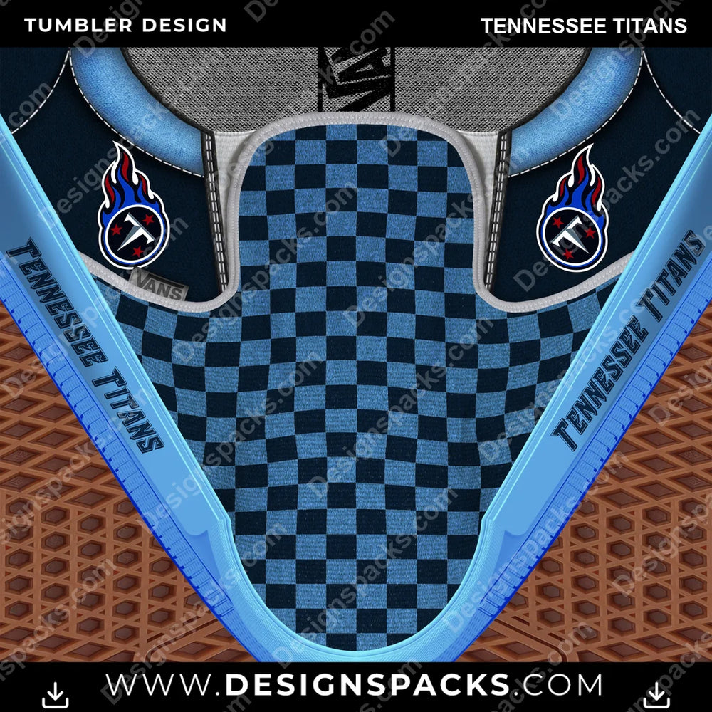 Football Vans Classic Tennessee Titans NFL Football Tumbler Digital Wrap Design Download