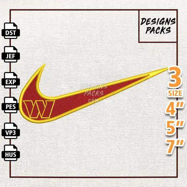 Football Washington Commanders Embroidery Design