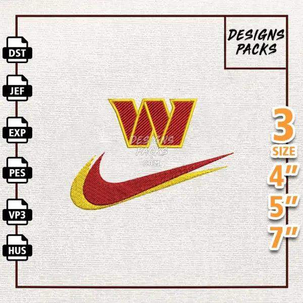 Football Washington Commanders Embroidery Design
