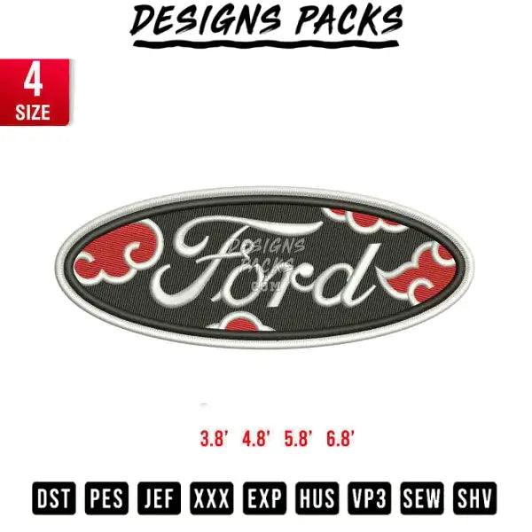 Ford Akatsuki Cloud Embroidery Design 
