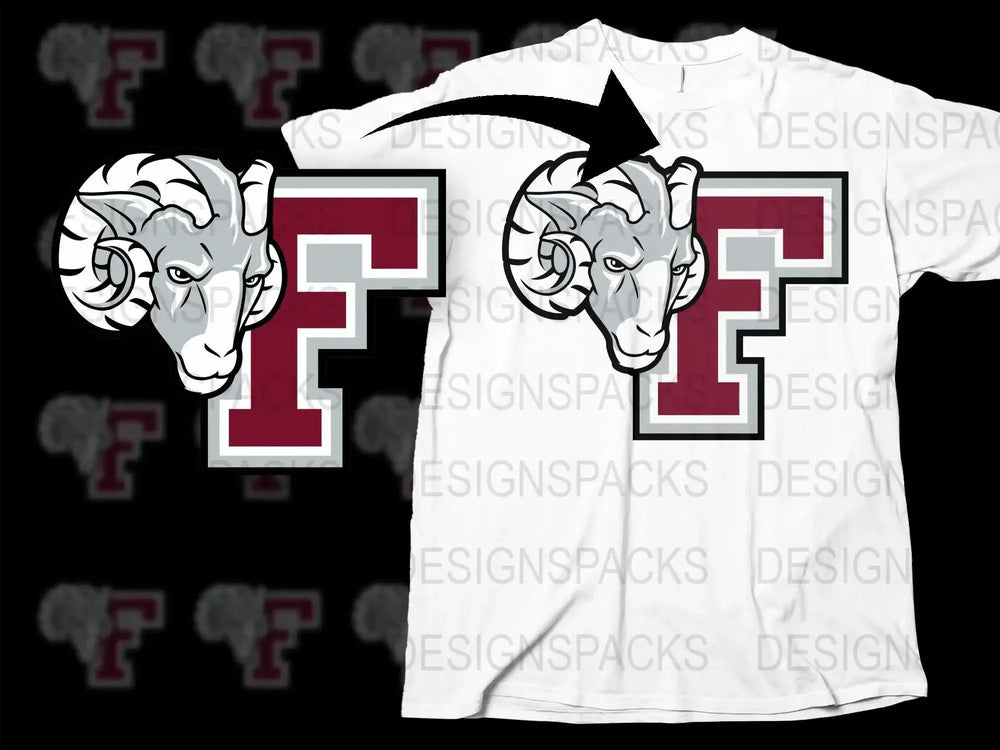 Fordham Rams College Football Png Digital Download