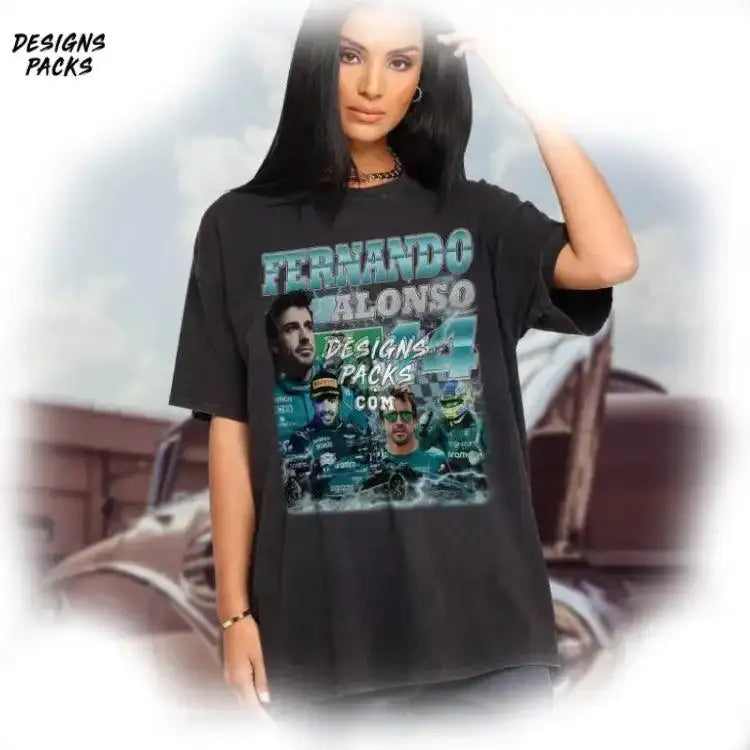 Formula Racing F1 Homage Graphic Design Fernando Alonso 90S Vintage Png
