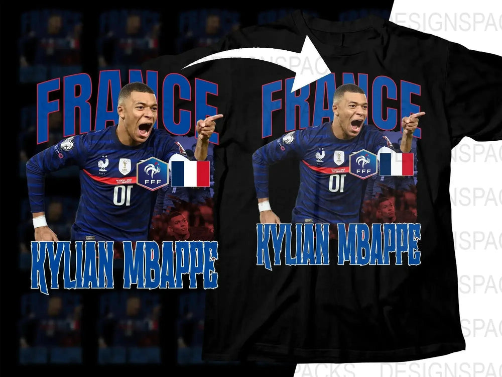 France Soccer Kylian Mbappe Patriot Graphic Soccer Png Digital Download