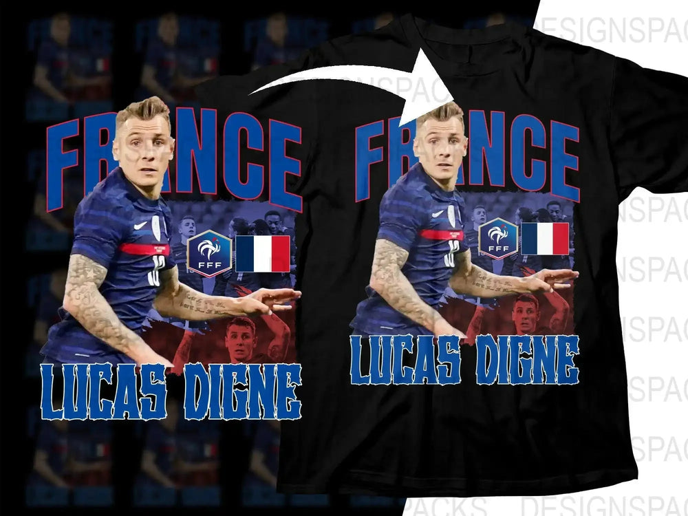 France Soccer Lucas Digne National Team Graphic Soccer Png Digital Download