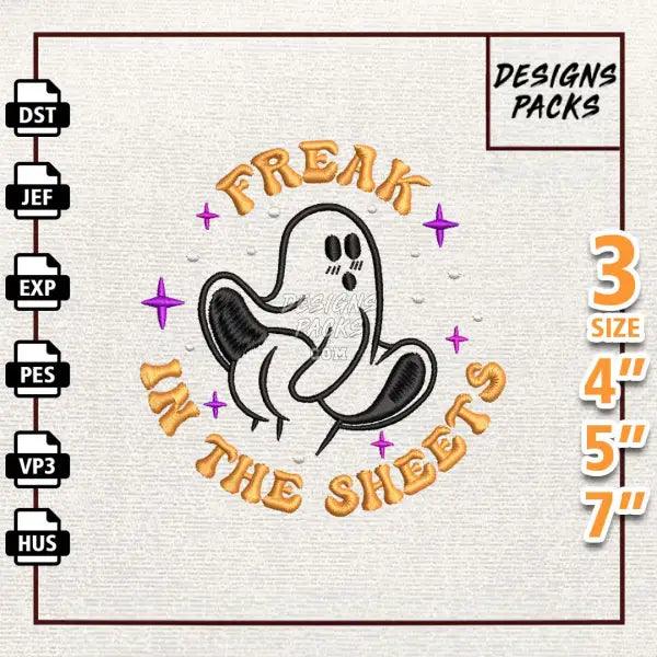 Freak In The Sheets Embroidery Design