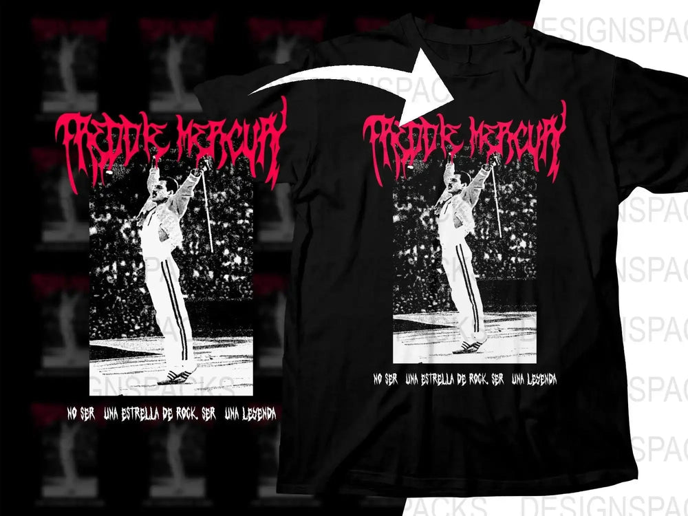 FREDDIE MERCURY Music Artist Streetwear Png Digital Download