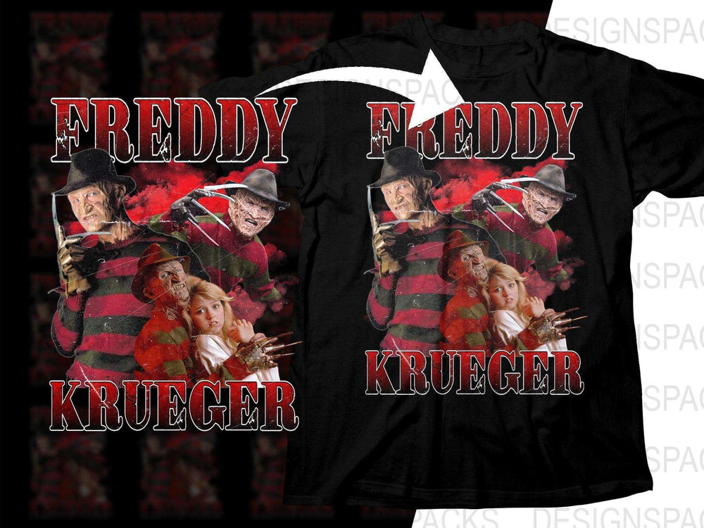 Freddy Krueger Horror Movie Fan Art Png Digital Download