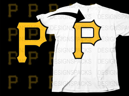 Bold Graphic P Letter T-Shirt, Unisex White Tee with Yellow Design, Casual Streetwear, Unique Typography Fashion Shirt