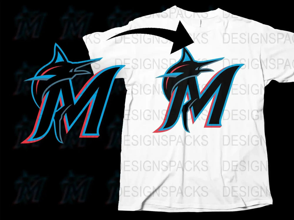 Graphic T-Shirt with Cool Blue and Red Logo Design, Stylish Casual Wear Tee